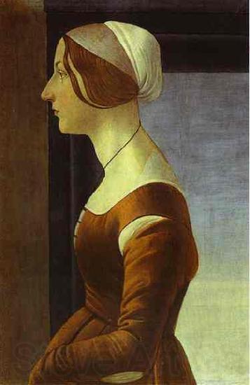 Sandro Botticelli Portrait of a Woman Spain oil painting art